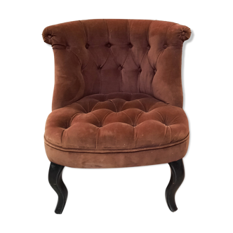 Facteuil toad in padded velvet