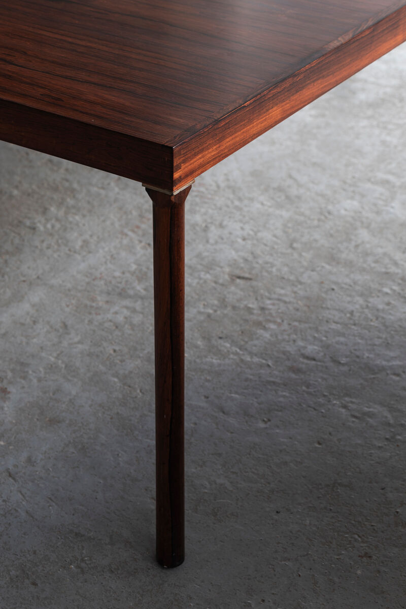 Extendable dining table in rosewood by Inger Klingenberg for Fristho, Dutch design, 1960s
