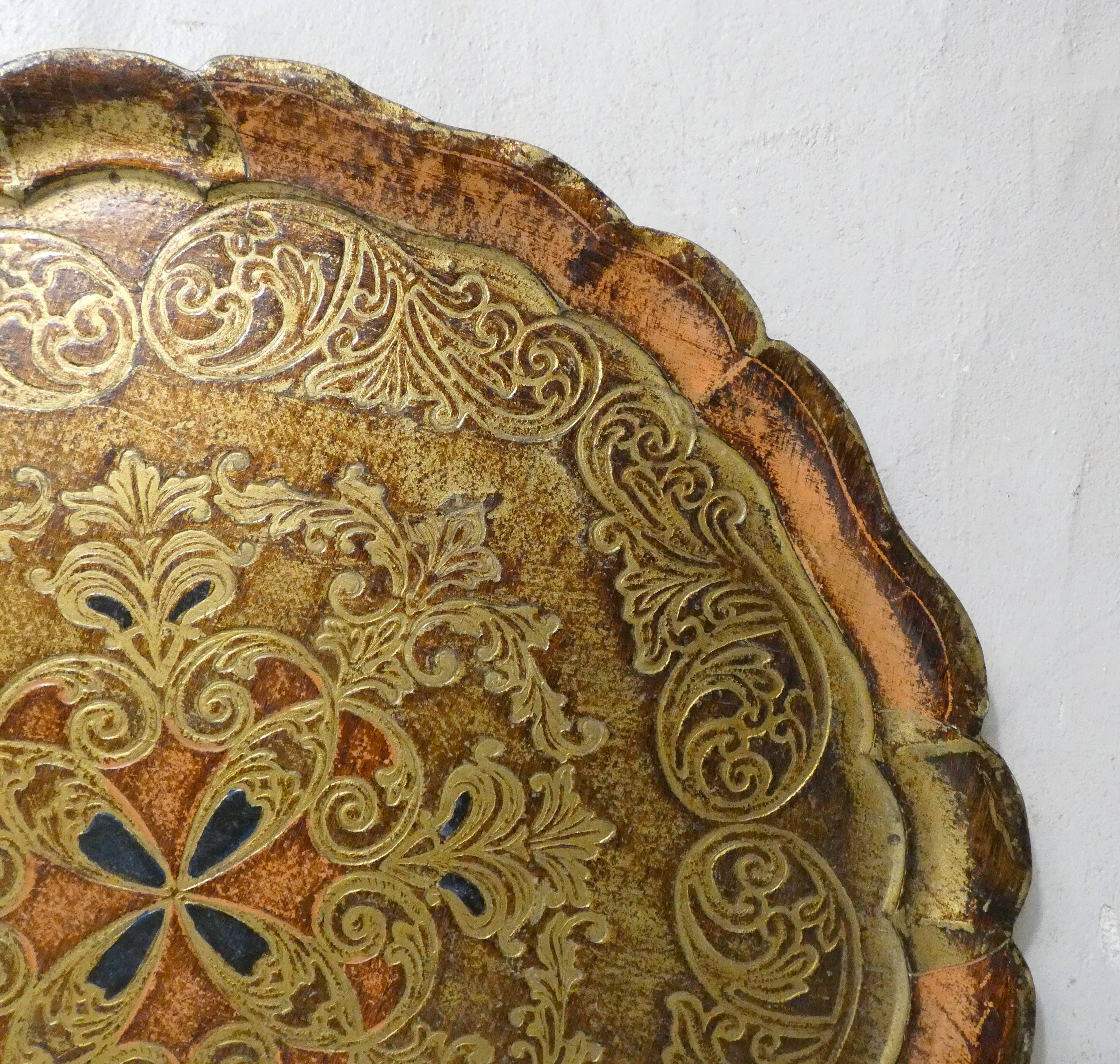 ancient Venetian tray