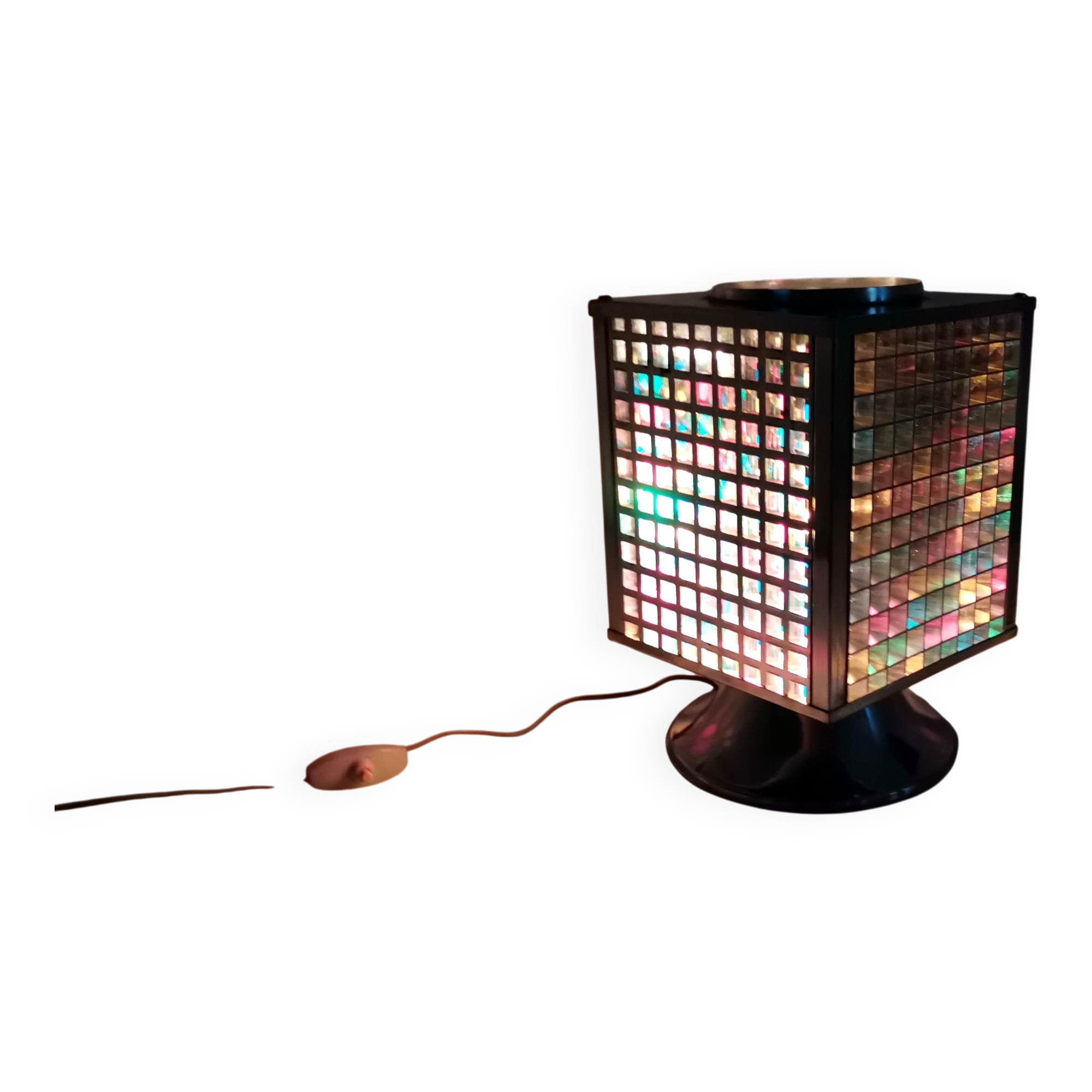 Vintage 1990s eclectic mood light lamp