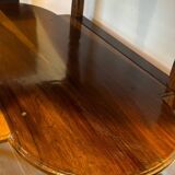 Console in rosewood and burl, early 20th century