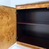 Sideboard glass and brass, circa 1970