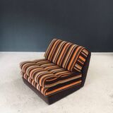 Fold-out extendable lounge chair, 1970s