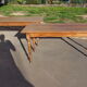 Paire de tables bistrot bois