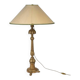 Carved wooden lamp, old candle holder, 19th century, Napoleon III period.