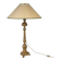 Carved wooden lamp, old candle holder, 19th century, Napoleon III period.