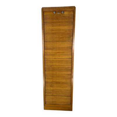 Classeur à rideau vintage en bois – meuble de bureau ancien