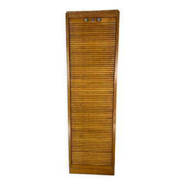Vintage wooden curtain cabinet – antique office furniture