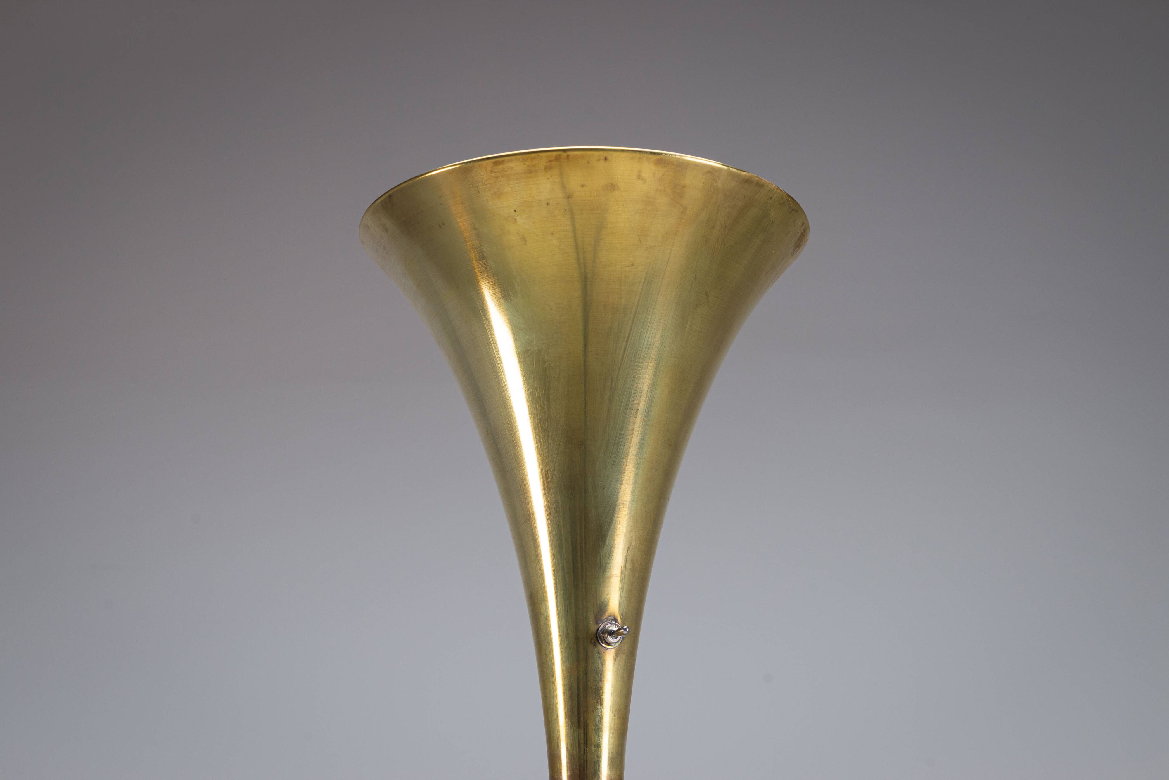 Brass ''Luminator'' floor lamp by Marcello Piacentini