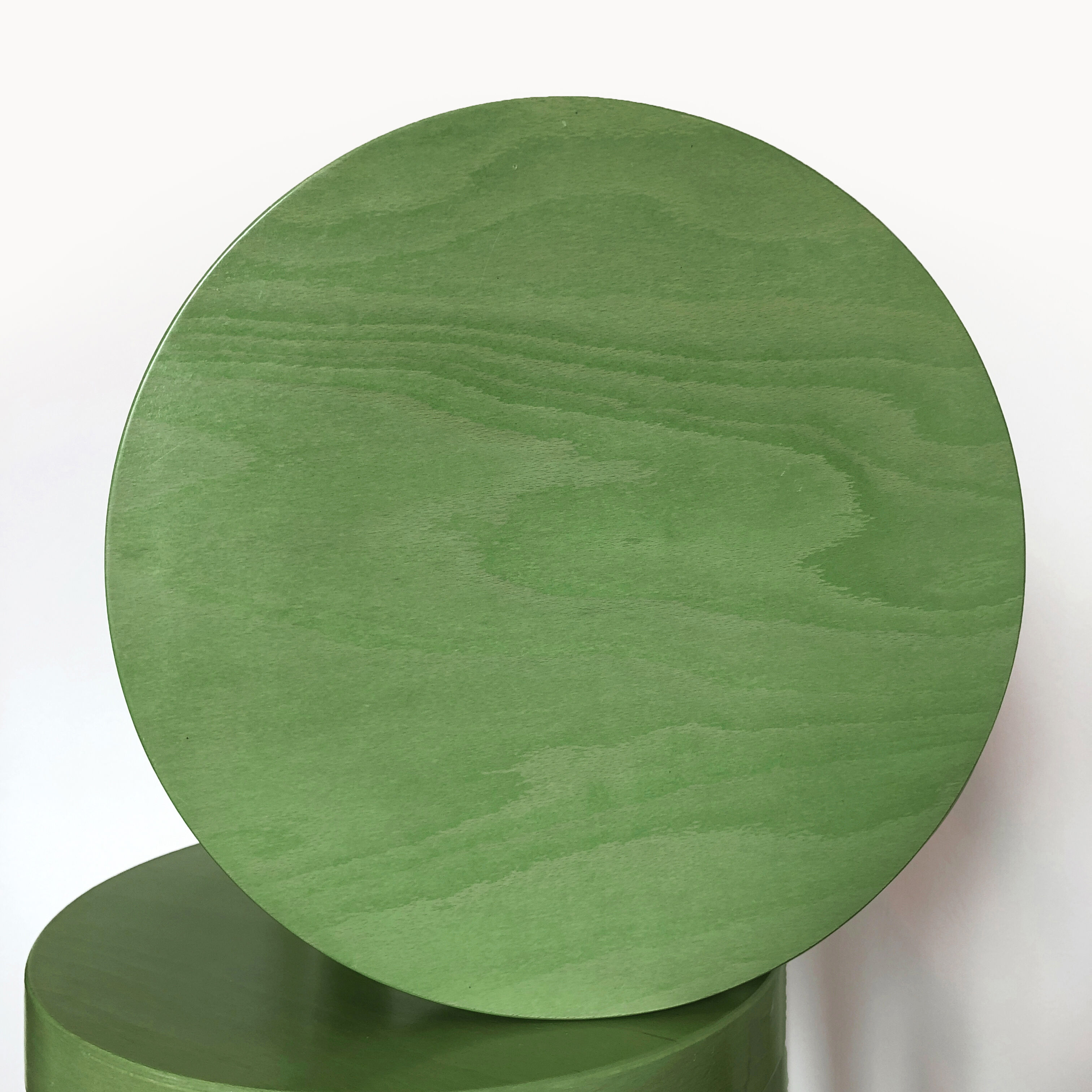 Set of 4 green Baumann stools