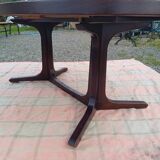 Table ovale scandinave vintage 1960
