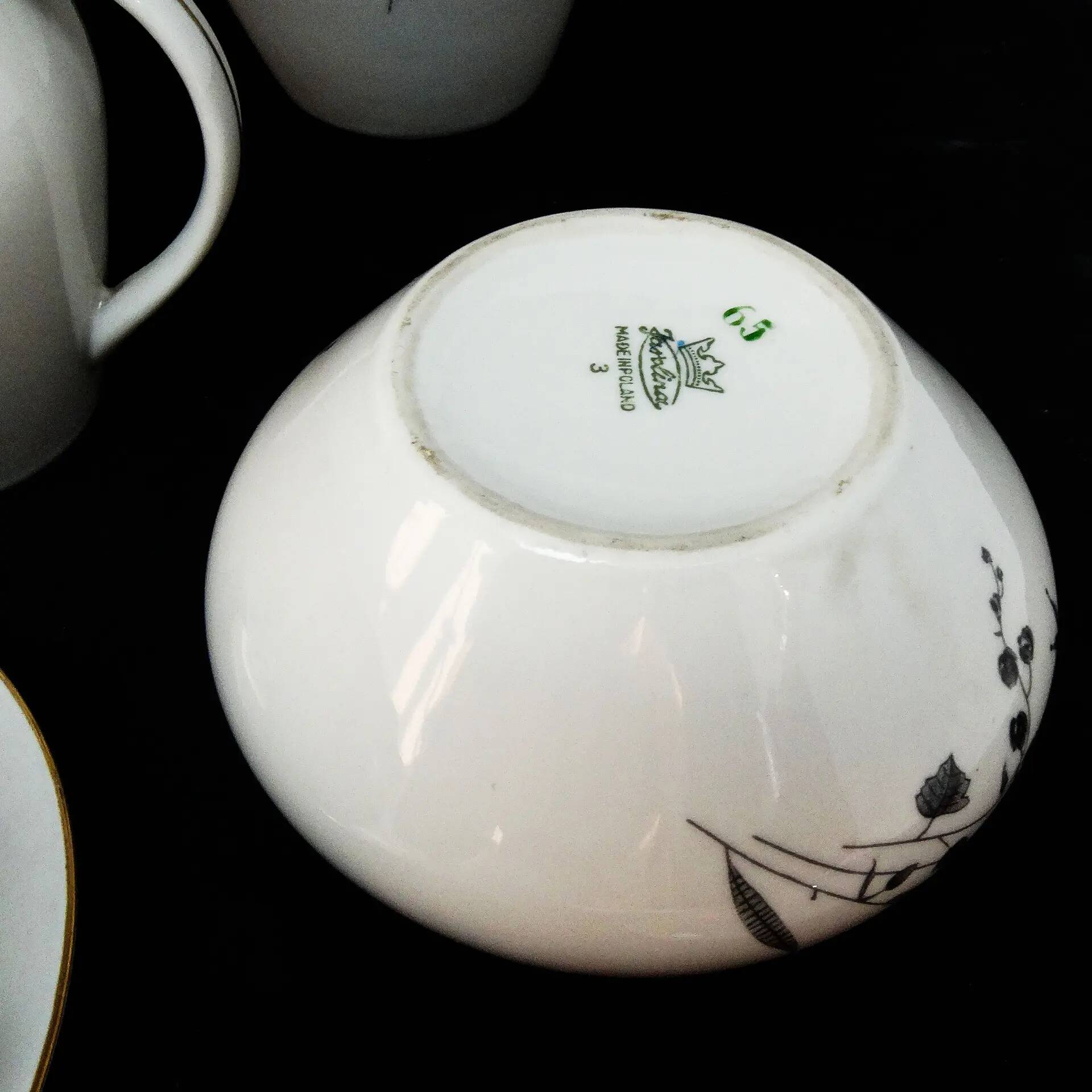 Joanna coffee set, modernism, porcelain, Poland, 1970s