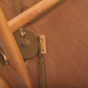 Table en bois de cerisier réglable par Jürg Bally pour Wohnhilfe, années 1950.