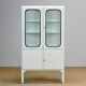 Glass & iron medical cabinet, 1970s