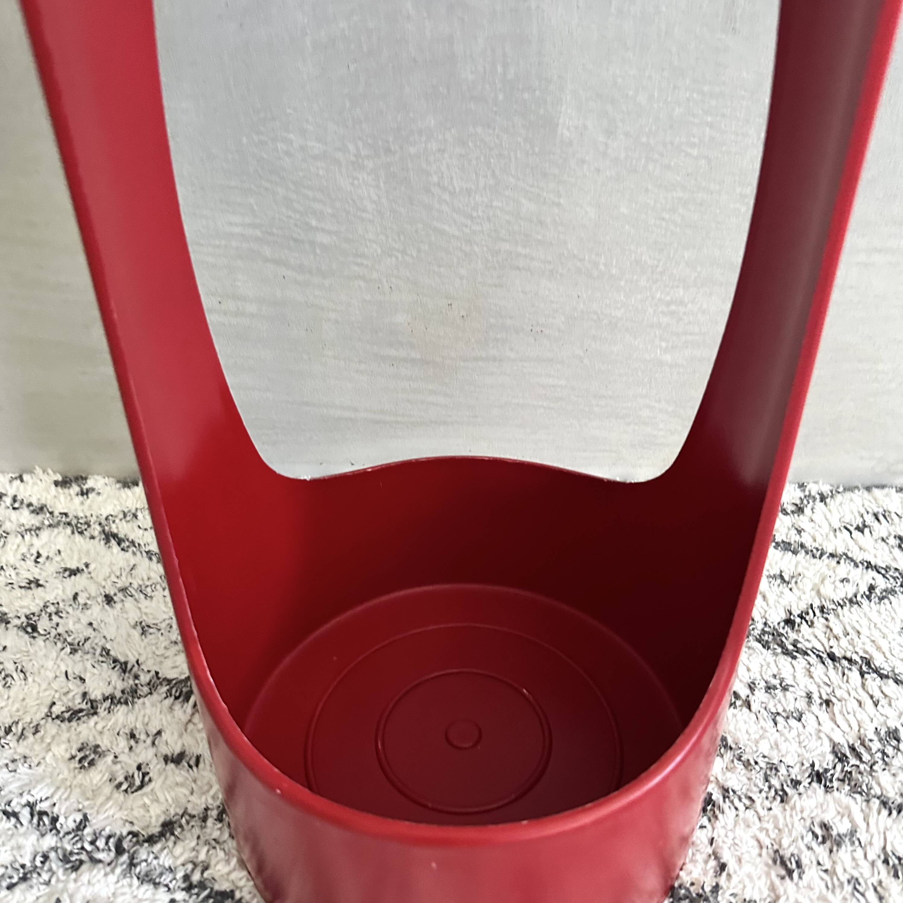 Vintage Umbrella Stand by Schönbuch, Umbrella Holder red, Pop Art