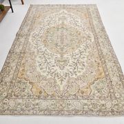 Cream & Beige Antique Turkish Rug 163x267Cm SK 21968