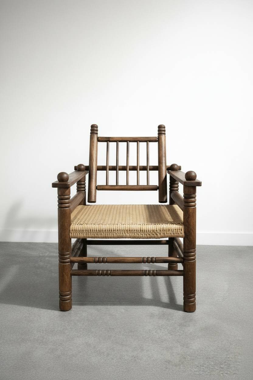 Charles Dudouyt Art Deco armchair 1940