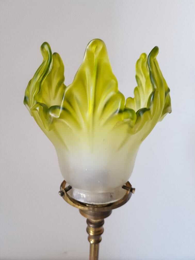Lampe tripode W. Benson - Art Nouveau