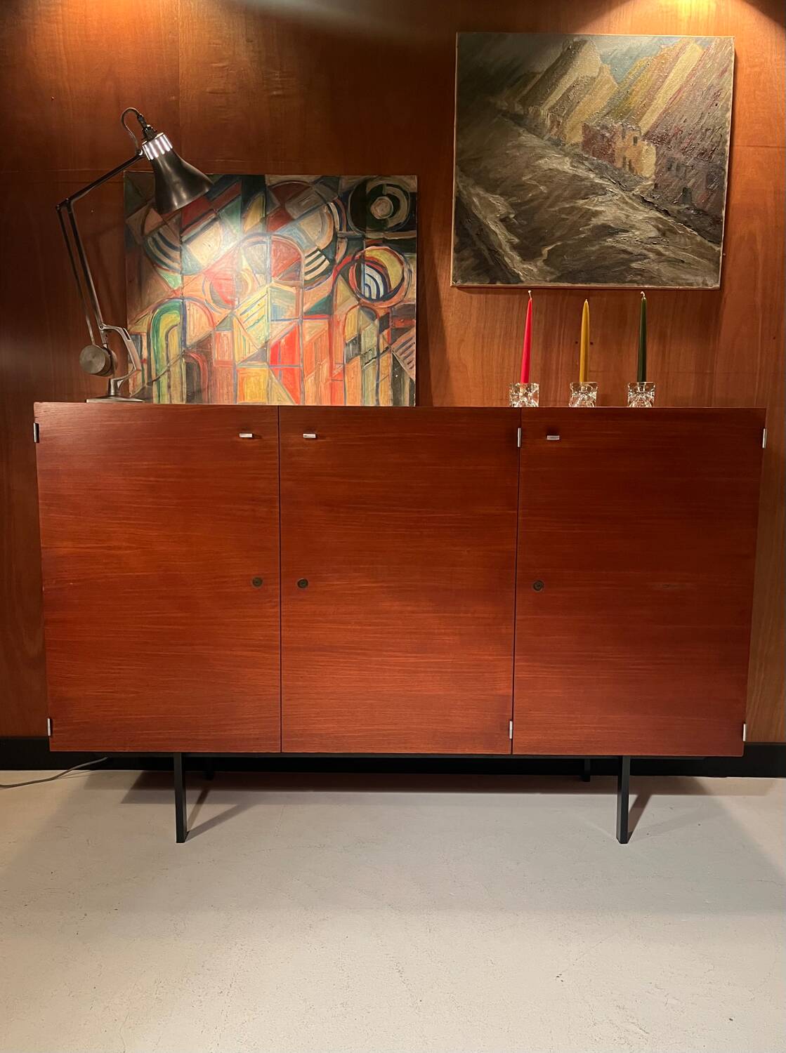 Teak sideboard from around 1960, designed by Pierre Guariche.