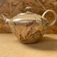 Antique teapot vallauris la roue ceramic beige vintage #b276