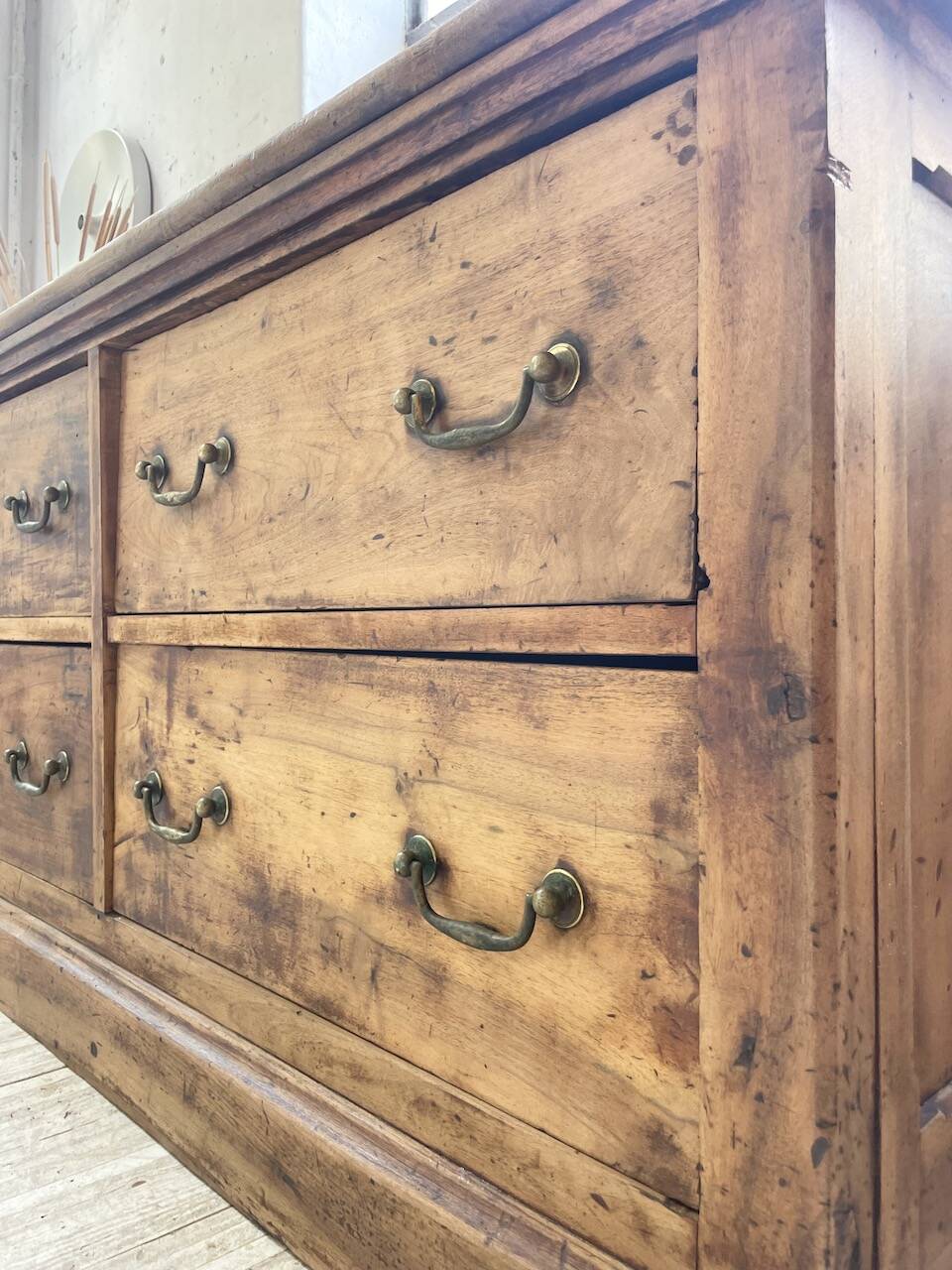 XXL walnut silk loom furniture from the 50s