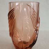 Pink glass vase