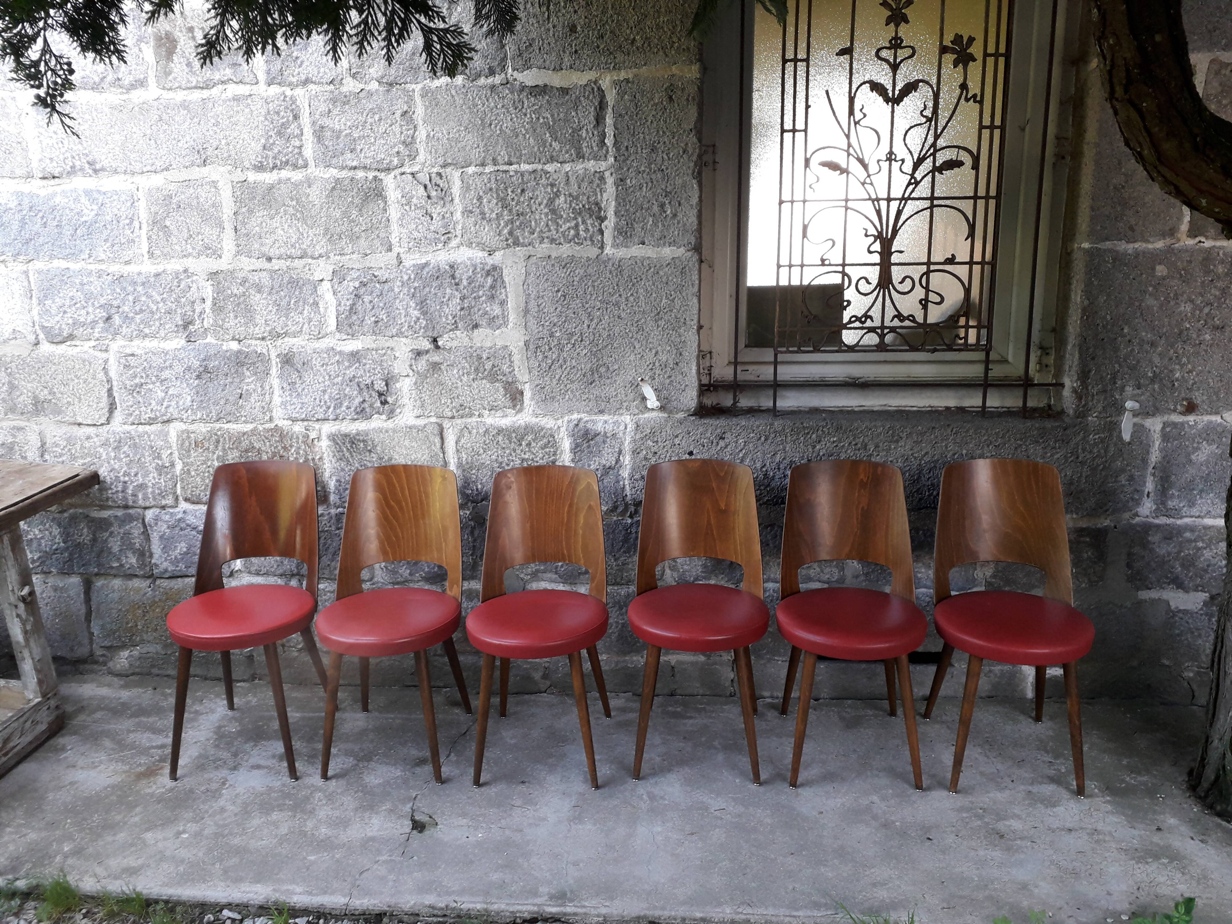Lot de 6 chaises bistrot Baumann Mondor