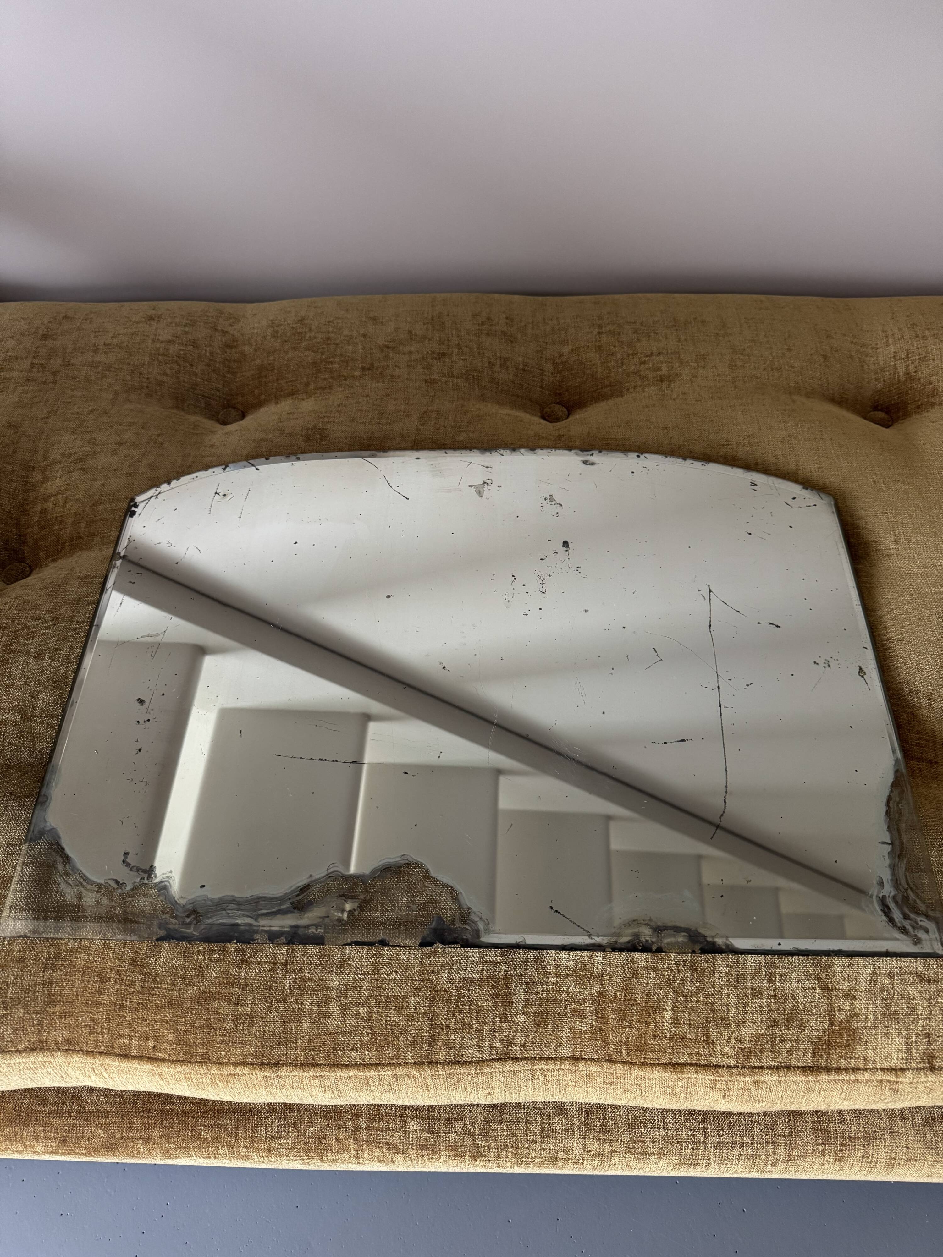 Antique bevelled mirror