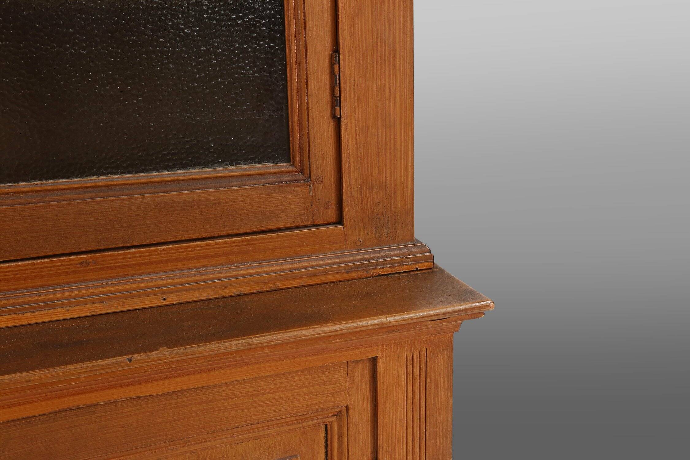 12-Door Monastery or Display Cabinet in Pine, Belgium ca. 1890