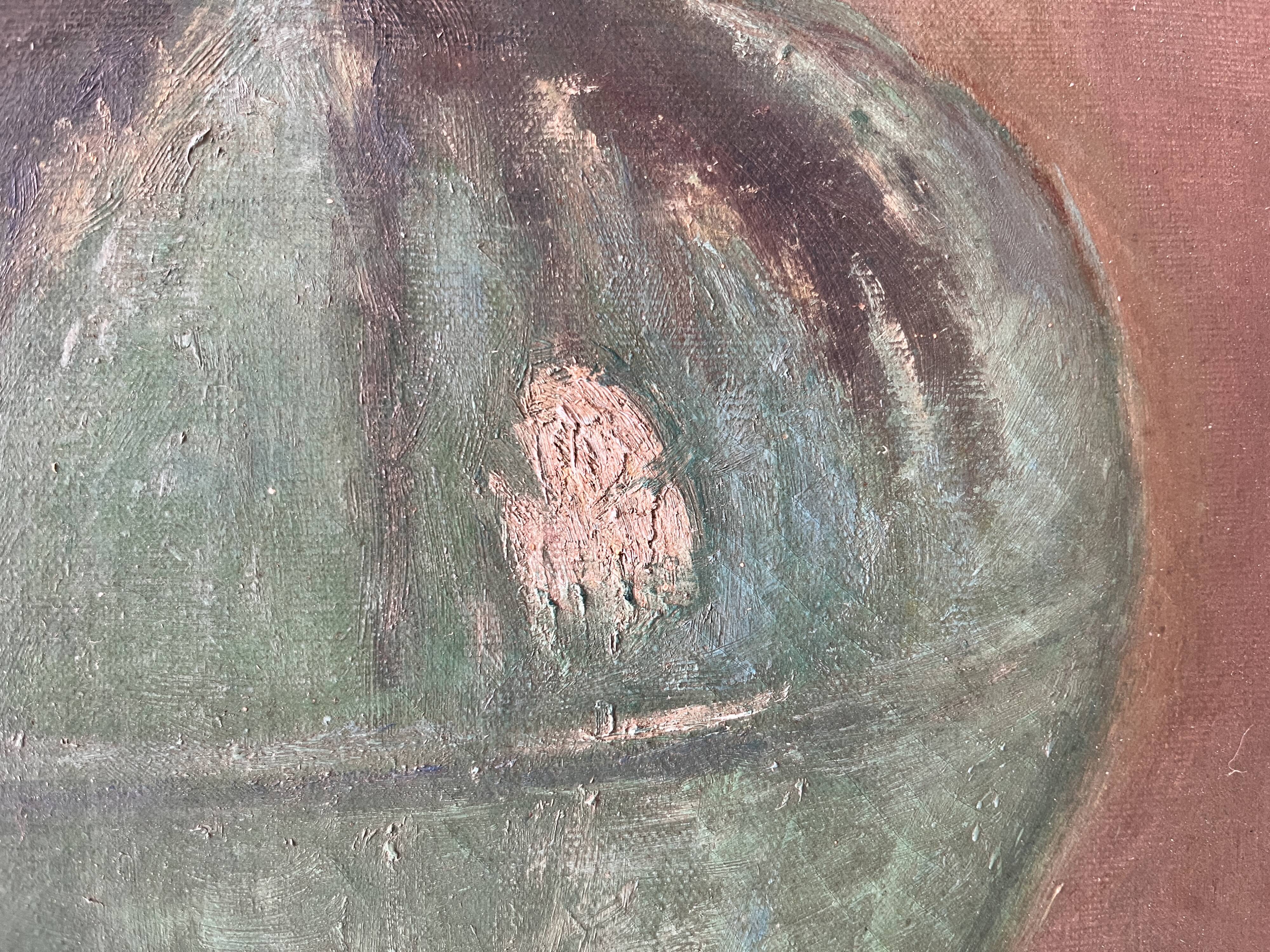 Still life with fruits, oil on canvas circa 1920