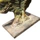 Sculpture of a man and a woman in spelter, signed Patsoglou