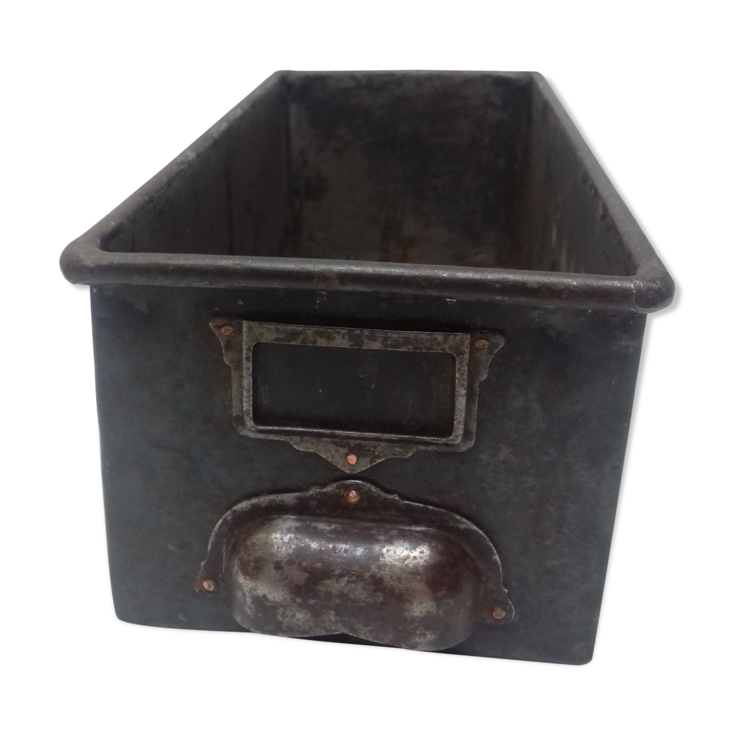 Old metal drawer