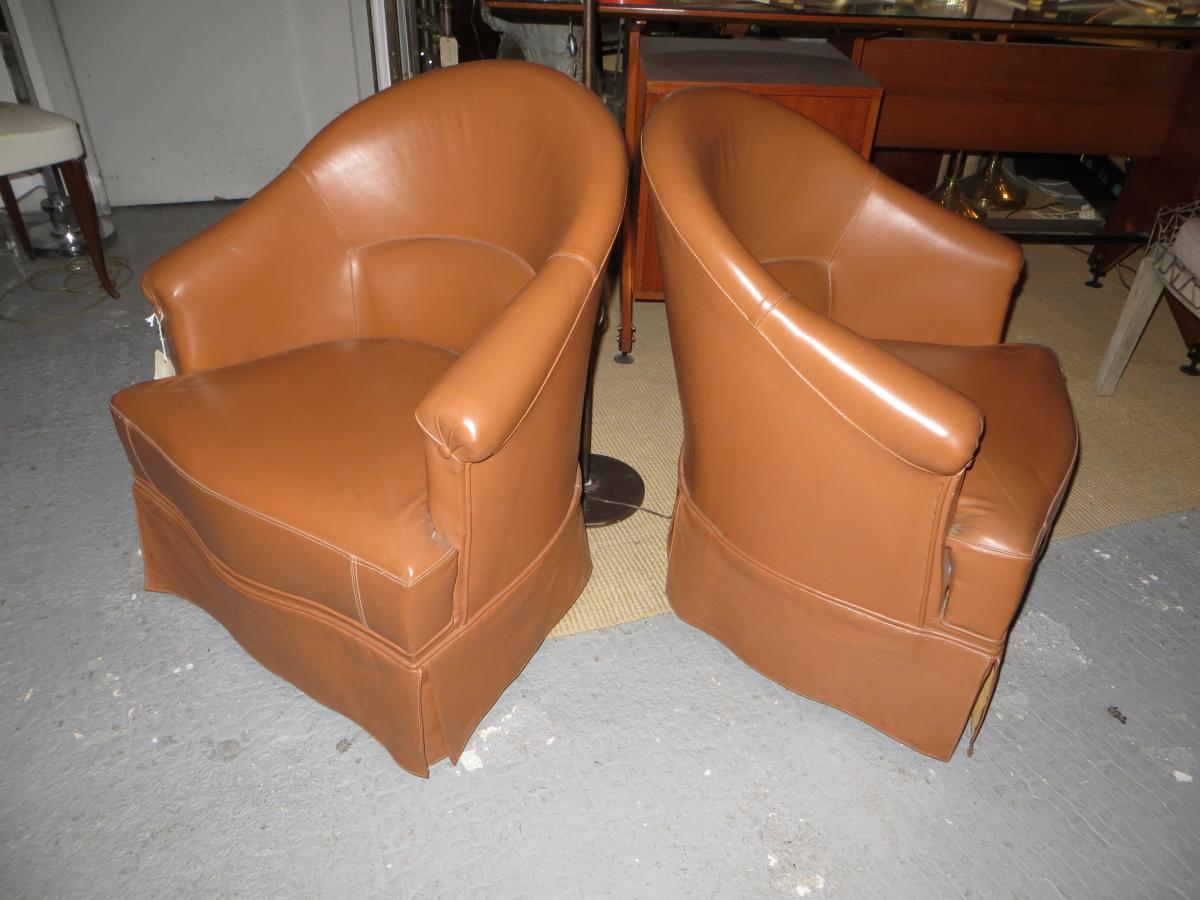 Armchairs leather
