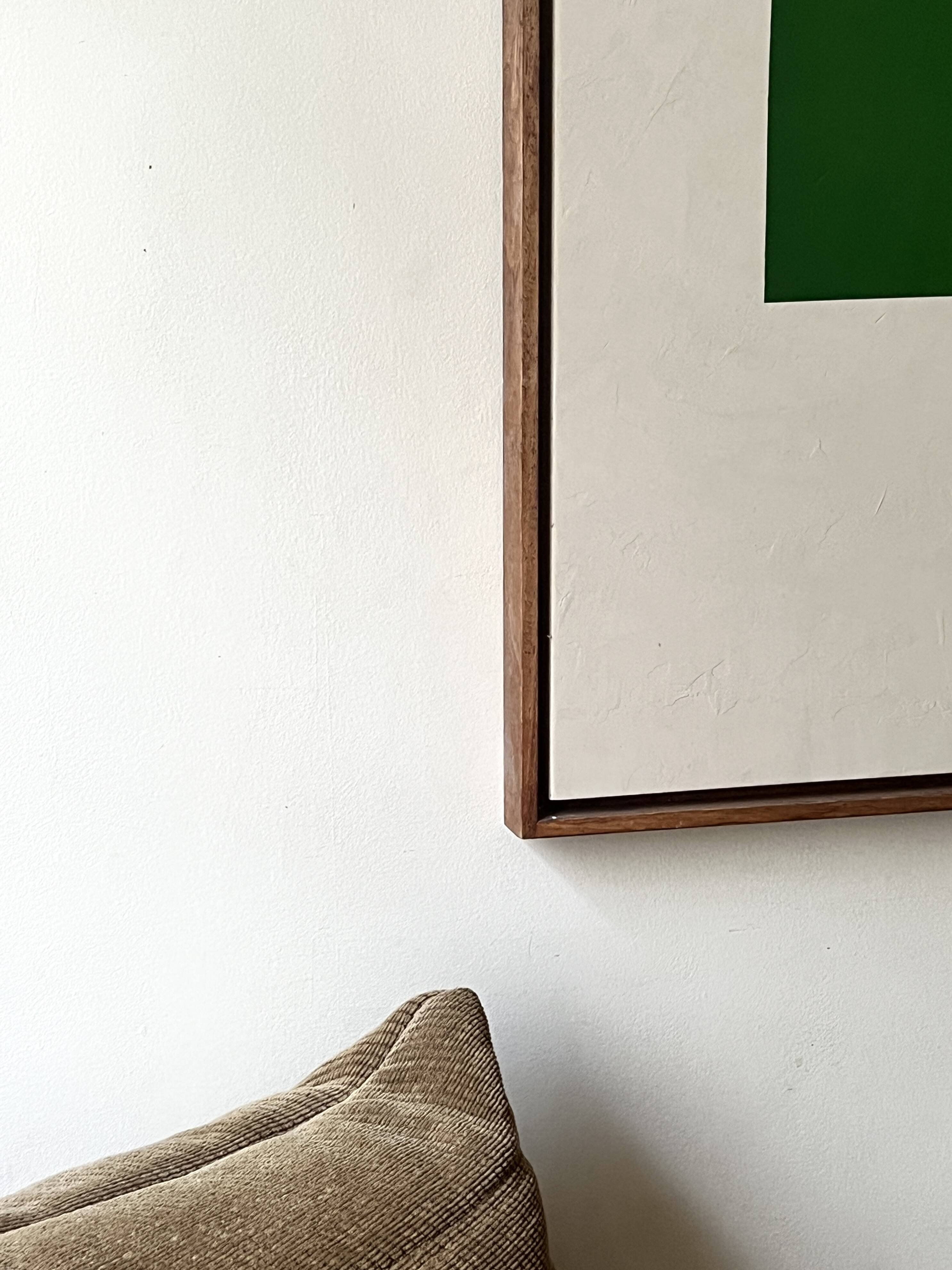 Large contemporary painting Green Forms Audrey Noel dated & signed