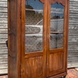 Walnut Showcase Period Restoration XIX Eme Century