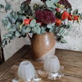 Duo of art deco tulip lampshade