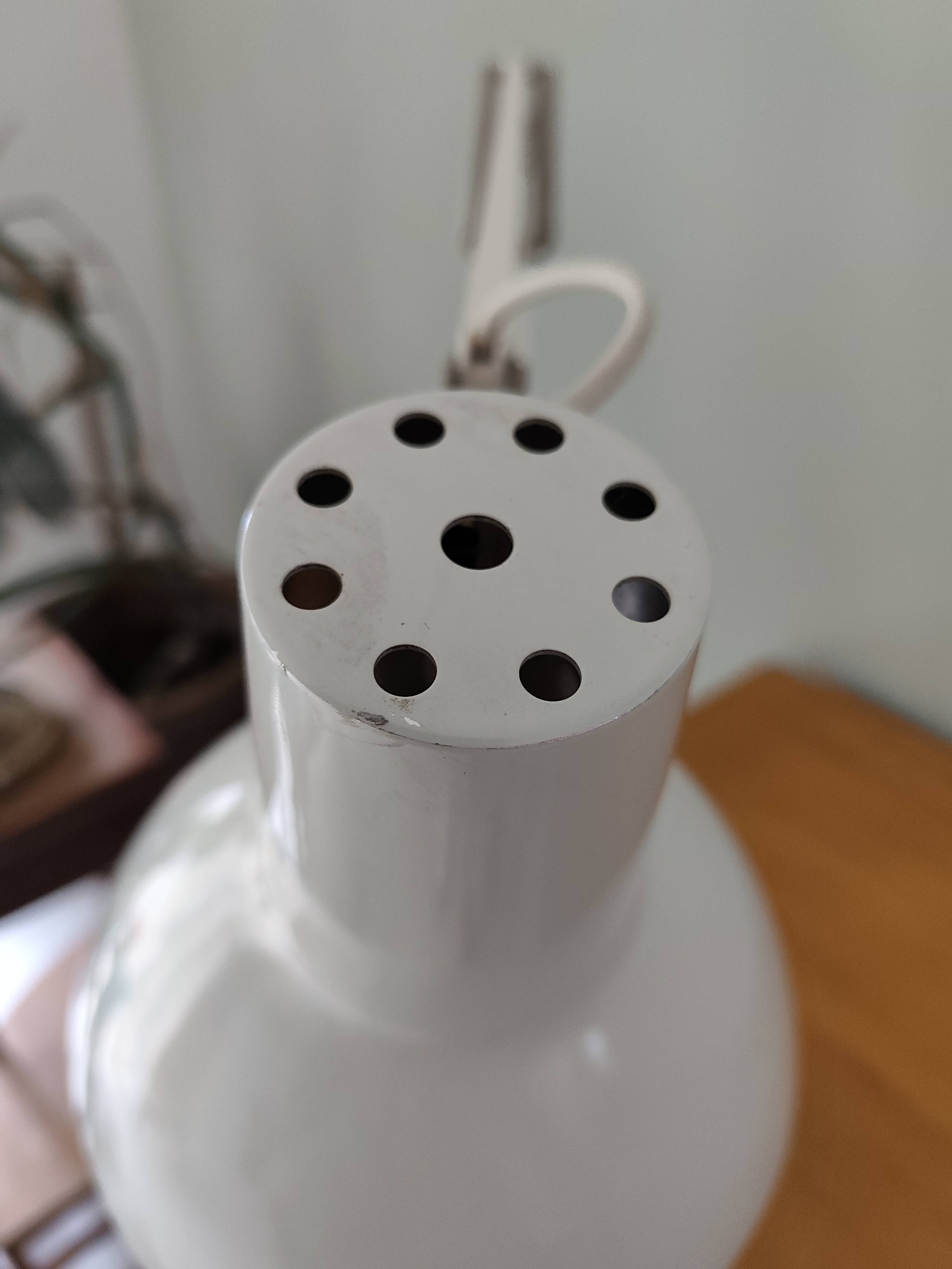 White articulated desk lamp