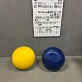 Ball chairs Yellow & blue