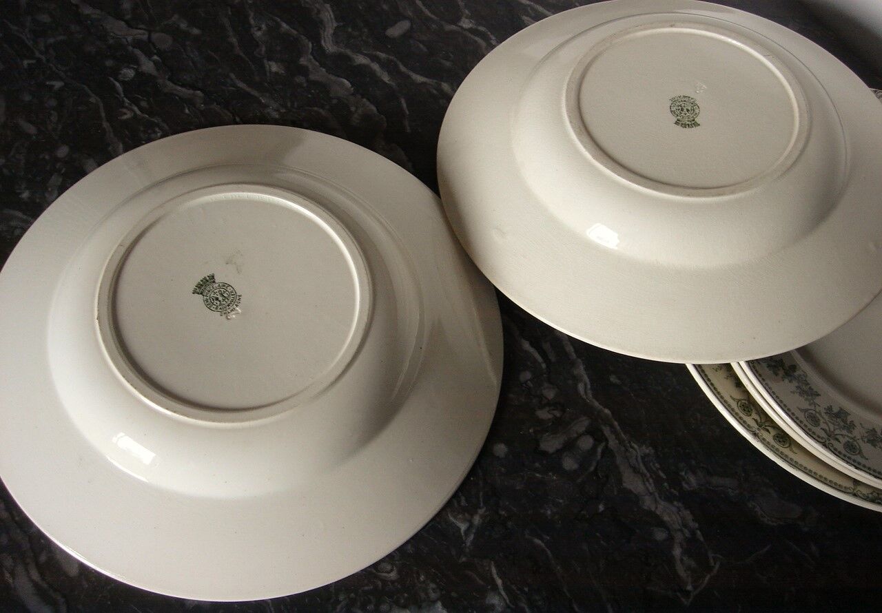 Set dish badonviller collection champagne green