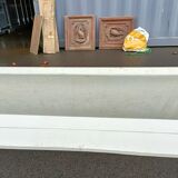 Garden bench old cast iron feet