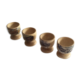 Wooden egg cups