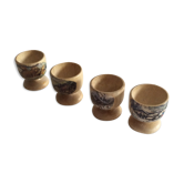 Wooden egg cups