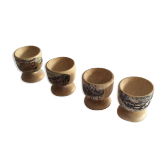 Wooden egg cups