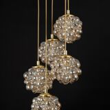 Grand cascading bubble glass chandelier Limburg, Germany, 1970s.