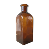 Amber Square Apothecary Bottle