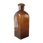 Amber Square Apothecary Bottle