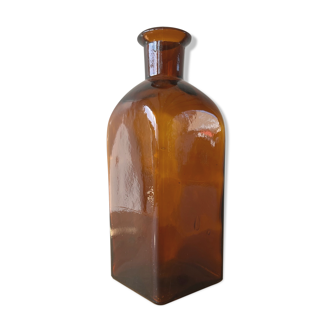 Amber Square Apothecary Bottle