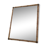 Miroir en rotin 1960