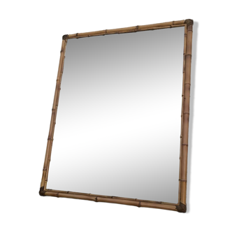 Rattan mirror 1960