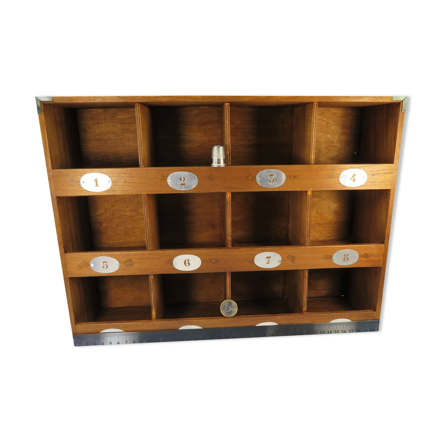 Cabinet with workshop lockers, restored / restyled hotel furniture style